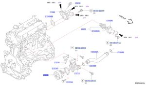 مضخة ماء تبريد الماكينة