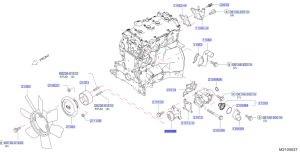 مضخة ماء تبريد الماكينة