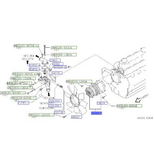 مضخة ماء تبريد الماكينة