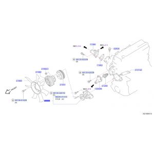 مضخة ماء تبريد الماكينة