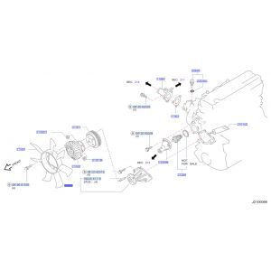 مضخة ماء تبريد الماكينة