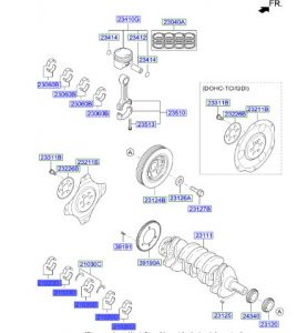 جوز سبايك عامود كرنك ثابته مقاس استاندرد