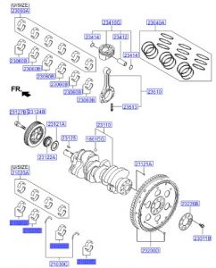 جوز سبايك عامود كرنك ثابته مقاس استاندرد