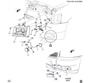 كشاف ضباب أمامي يمين