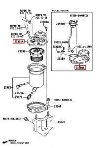 غطاء فلتر الوقود