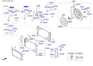 خرطوم رديتر ماء سفلي
