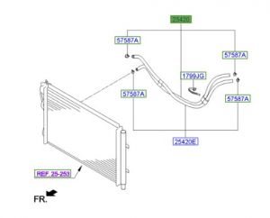 خرطوم مبرد زيت الجيربوكس