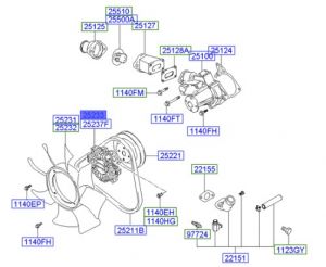 كلتش مروحة التبريد