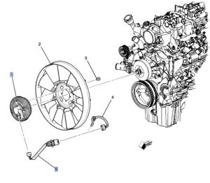 كلتش مروحة التبريد