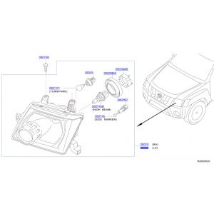 نور أمامي يسار