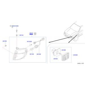 شمعة اشارة أمامية يسار
