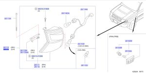 شمعة اشارة أمامية يسار