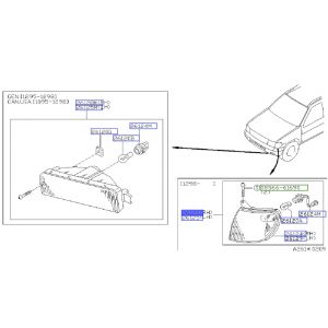 شمعة اشارة أمامية يمين
