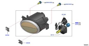 كشاف ضباب أمامي يمين