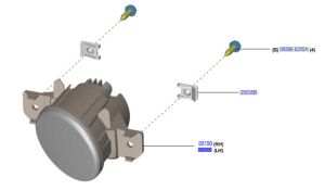 كشاف ضباب أمامي يسار