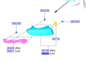 كشاف ضباب أمامي يسار