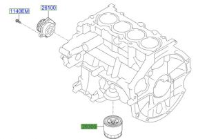 فلتر زيت الماكينة