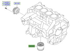 فلتر زيت الماكينة