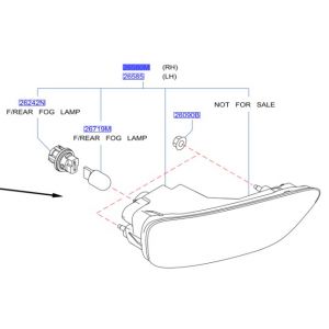 كشاف ضباب خلفي