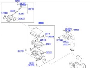 فلتر هواء مع الغطاء