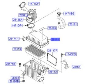 غطاء فلتر هواء