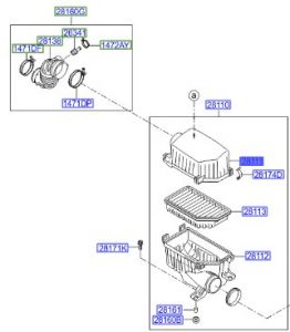 غطاء فلتر هواء