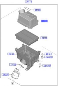 غطاء فلتر هواء