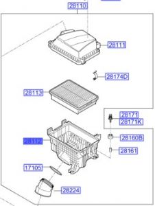 قاعدة فلتر هواء