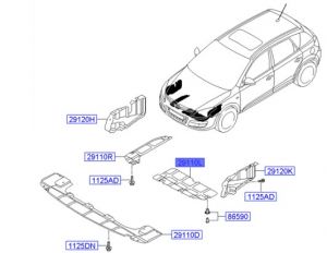 غطاء ماكينة سفلي