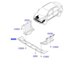 غطاء ماكينة سفلي