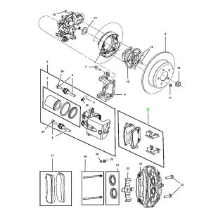 فحمات فرامل خلفية