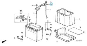 صاجة تثبيت البطارية (55B)