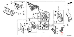 إضاءة إشارة مراية يسار