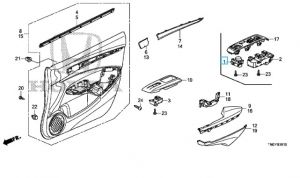 مفتاح توجيه المراية الجانبية