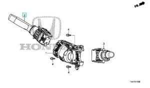 ذراع التحكم يالإشارات و الإضاءة