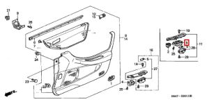 مجموعة ازرار فتح الزجاج الرئيسية (أسود)