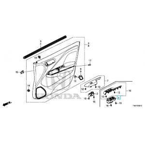 مجموعة ازرار فتح الزجاج الرئيسية