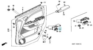 مفتاح التحكم بالنافذة و قفل الباب