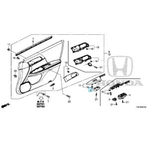 مفتاح التحكم بنافذة الراكب