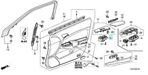 مفتاح التحكم بنافذة الراكب