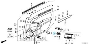 مفتاح التحكم بنافذة الراكب