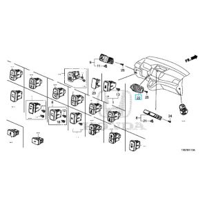 زر تشغيل و إطفاء محرك المركبة