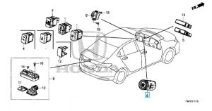 زر تشغيل و إطفاء محرك المركبة