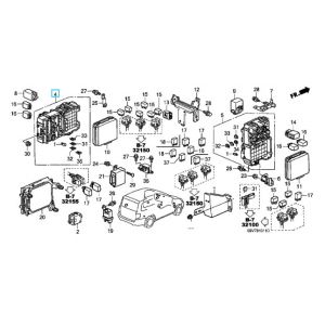 علبة فيوزات جهة السائق