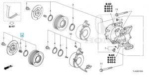 بكرة كلتش كومبريسور