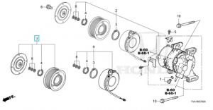 بكرة كلتش كومبريسور