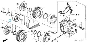 بكرة كلتش كومبريسور