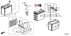 حساس بطارية