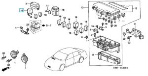 كتاوت طاقة (4P) (MITSUBA) (12V NO)