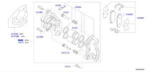 كليبر فرامل أمامي يمين